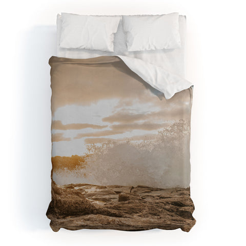 Hello Twiggs Sunset Rough Waves Duvet Cover