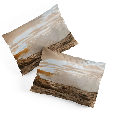 Hello Twiggs Sunset Rough Waves Pillow Shams