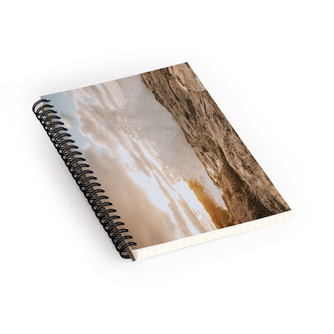 Hello Twiggs Sunset Rough Waves Spiral Notebook