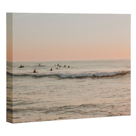 Hello Twiggs Sunset Surfing Art Canvas