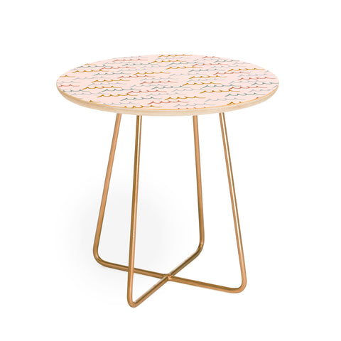 Hello Twiggs Surf Waves Round Side Table