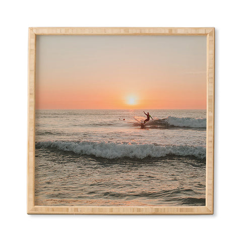 Hello Twiggs Surfers Wave Framed Wall Art