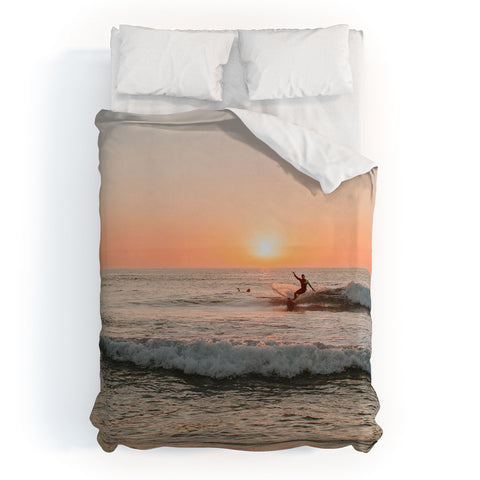 Hello Twiggs Surfers Wave Duvet Cover