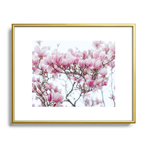 Hello Twiggs Sweet Pink Metal Framed Art Print