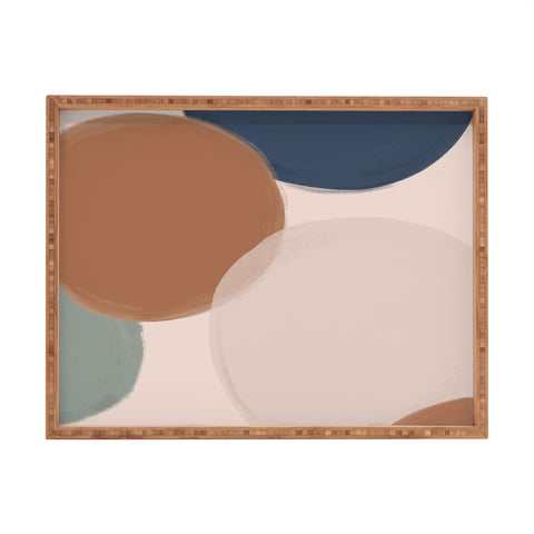 Hello Twiggs Terracotta Modern Abstract Rectangular Tray
