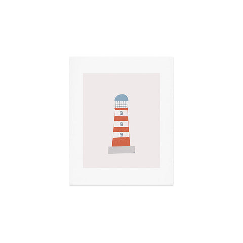 Hello Twiggs The Red Stripes Lighthouse Art Print