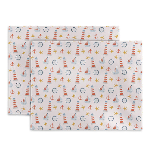 Hello Twiggs The Red Stripes Lighthouse Placemat
