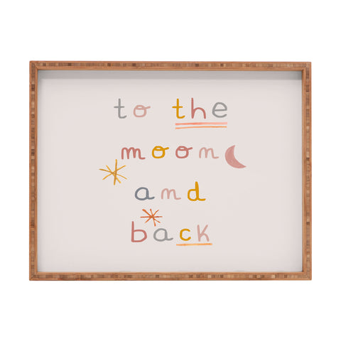 Hello Twiggs To the Moon and Back Rectangular Tray