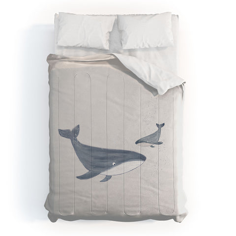 Hello Twiggs Two Whales Comforter