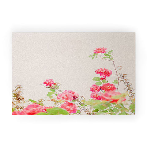 Hello Twiggs Vintage Wild Roses Welcome Mat