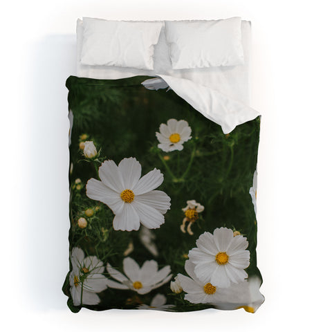 Hello Twiggs White Cosmos Duvet Cover