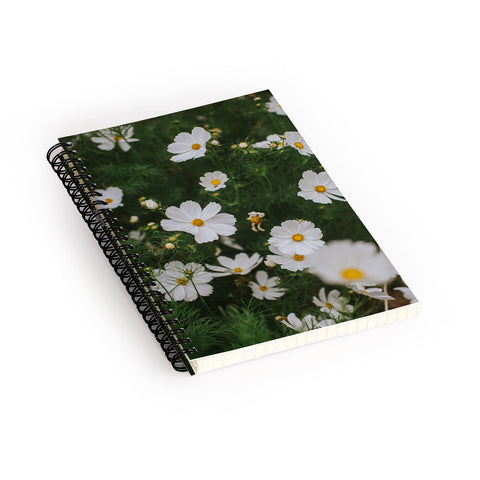 Hello Twiggs White Cosmos Spiral Notebook