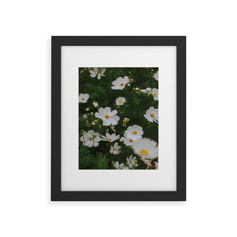 Hello Twiggs White Cosmos Framed Art Print