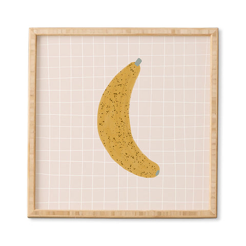 Hello Twiggs Yellow Banana Framed Wall Art