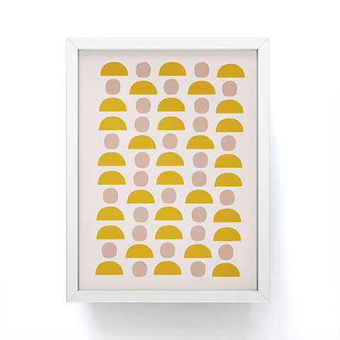 Hello Twiggs Yellow Blush Shapes Framed Mini Art Print