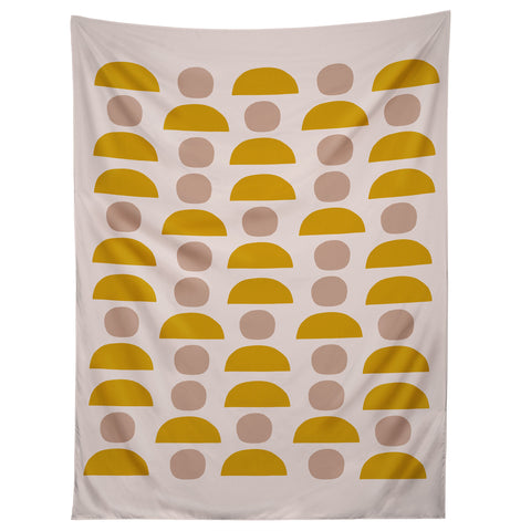 Hello Twiggs Yellow Blush Shapes Tapestry