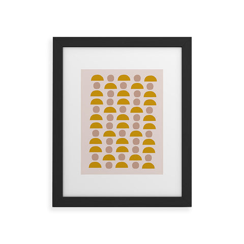 Hello Twiggs Yellow Blush Shapes Framed Art Print