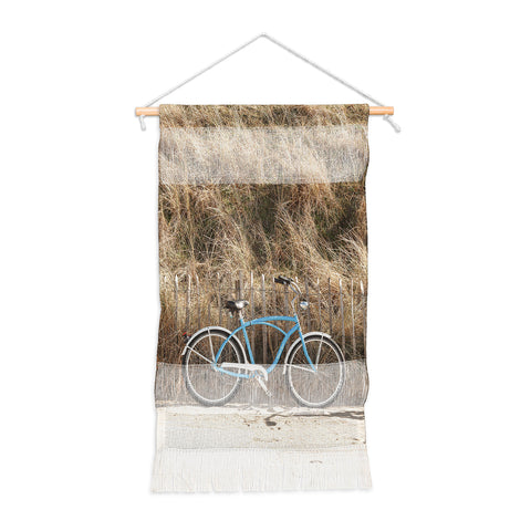 Henrike Schenk - Travel Photography Blue Beach Bike In Holland Photo Dutch Grass Dunes Summer Holiday Wall Hanging Portrait