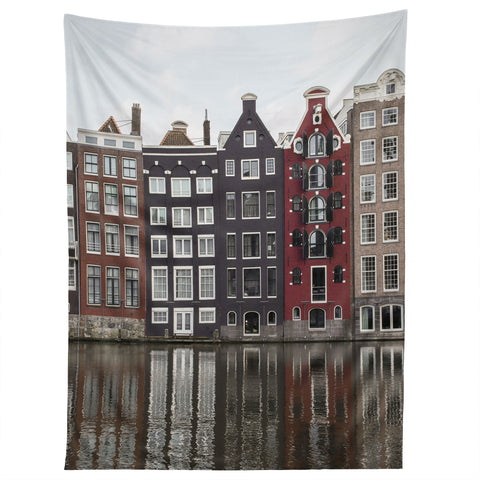 Henrike Schenk - Travel Photography Buildings In Amsterdam City Picture Dutch Canals Tapestry