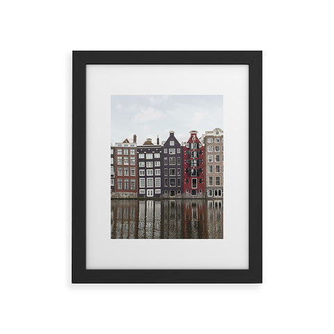Henrike Schenk - Travel Photography Buildings In Amsterdam City Picture Dutch Canals Framed Art Print