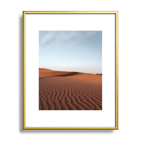 Henrike Schenk - Travel Photography Fine Desert Structures Photo Sahara Desert Morocco Metal Framed Art Print