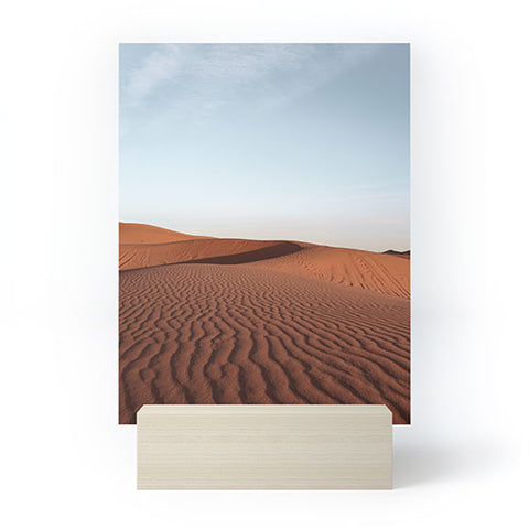 Henrike Schenk - Travel Photography Fine Desert Structures Photo Sahara Desert Morocco Mini Art Print