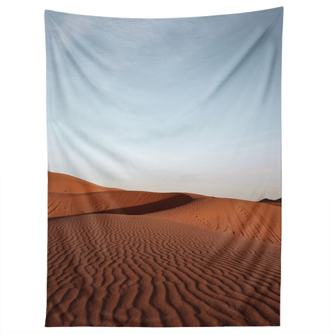 Henrike Schenk - Travel Photography Fine Desert Structures Photo Sahara Desert Morocco Tapestry