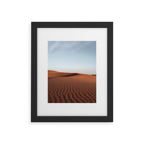Henrike Schenk - Travel Photography Fine Desert Structures Photo Sahara Desert Morocco Framed Art Print