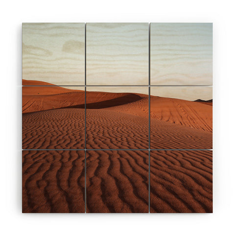 Henrike Schenk - Travel Photography Fine Desert Structures Photo Sahara Desert Morocco Wood Wall Mural