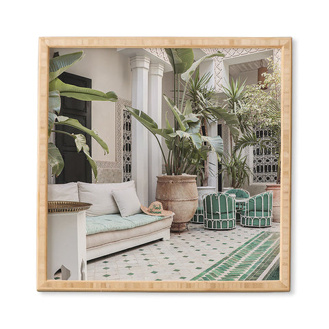 Henrike Schenk - Travel Photography Moroccan Riad In Marrakech Photo Arabic Interior Design Framed Wall Art