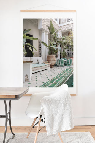 Henrike Schenk - Travel Photography Moroccan Riad In Marrakech Photo Arabic Interior Design Art Print And Hanger