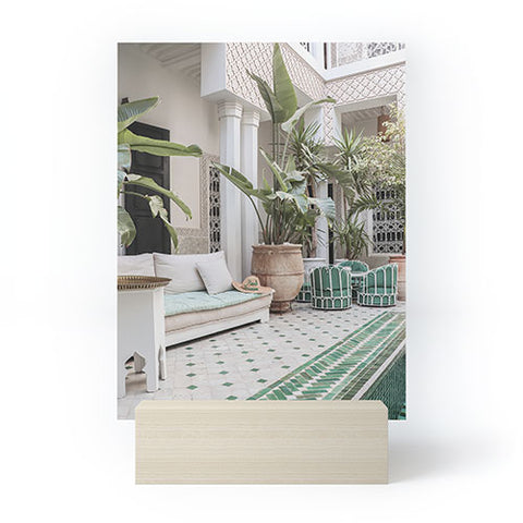 Henrike Schenk - Travel Photography Moroccan Riad In Marrakech Photo Arabic Interior Design Mini Art Print