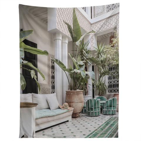 Henrike Schenk - Travel Photography Moroccan Riad In Marrakech Photo Arabic Interior Design Tapestry