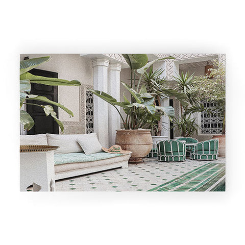 Henrike Schenk - Travel Photography Moroccan Riad In Marrakech Photo Arabic Interior Design Welcome Mat