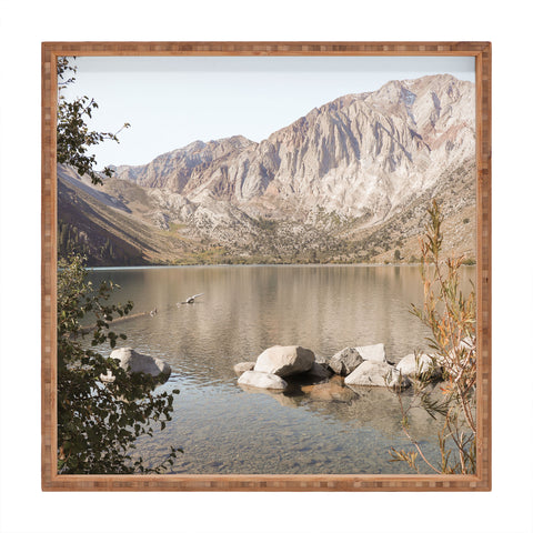 Henrike Schenk - Travel Photography Mountains Of California Picture Mammoth Lakes Landscape Square Tray
