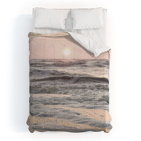 Henrike Schenk - Travel Photography Pastel Tones Ocean In Holland Comforter