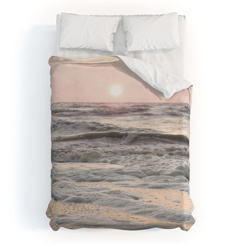 Henrike Schenk - Travel Photography Pastel Tones Ocean In Holland Duvet Cover