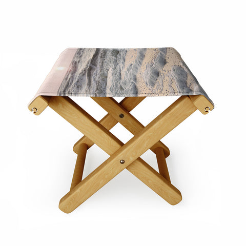 Henrike Schenk - Travel Photography Pastel Tones Ocean In Holland Folding Stool