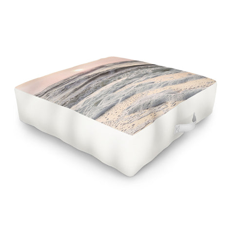 Henrike Schenk - Travel Photography Pastel Tones Ocean In Holland Outdoor Floor Cushion