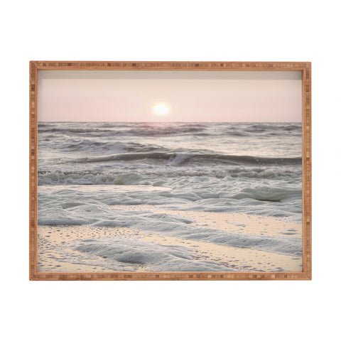 Henrike Schenk - Travel Photography Pastel Tones Ocean In Holland Rectangular Tray