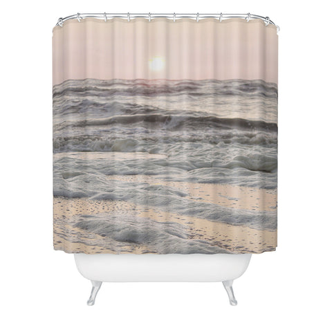 Henrike Schenk - Travel Photography Pastel Tones Ocean In Holland Shower Curtain