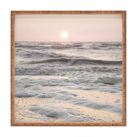 Henrike Schenk - Travel Photography Pastel Tones Ocean In Holland Square Tray