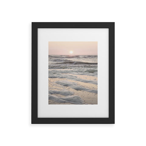 Henrike Schenk - Travel Photography Pastel Tones Ocean In Holland Framed Art Print
