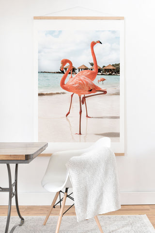 Henrike Schenk - Travel Photography Pink Flamingos On Aruba Island Art Print And Hanger