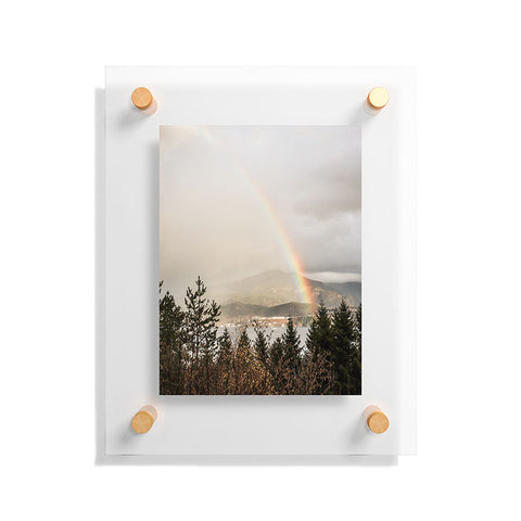 Henrike Schenk - Travel Photography Rainbow In The Mountains Lake In Norway Photo Floating Acrylic Print