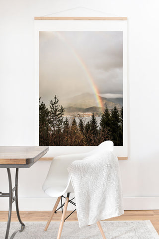 Henrike Schenk - Travel Photography Rainbow In The Mountains Lake In Norway Photo Art Print And Hanger