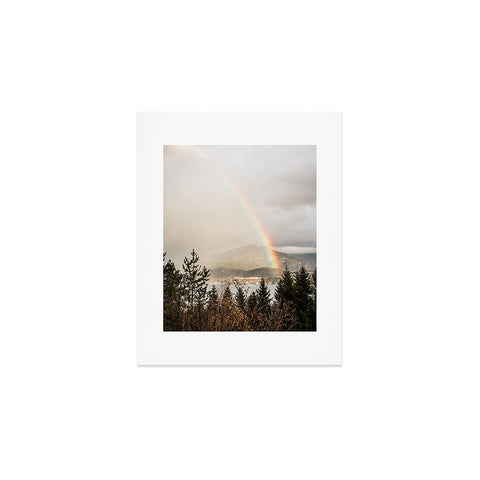 Henrike Schenk - Travel Photography Rainbow In The Mountains Lake In Norway Photo Art Print