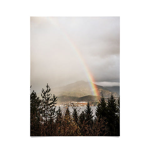 Henrike Schenk - Travel Photography Rainbow In The Mountains Lake In Norway Photo Poster