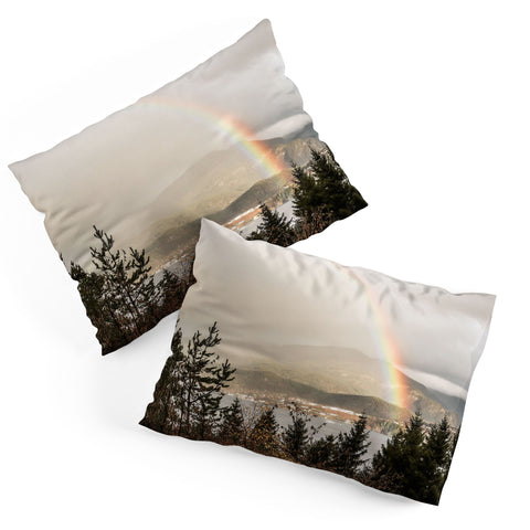 Henrike Schenk - Travel Photography Rainbow In The Mountains Lake In Norway Photo Pillow Shams