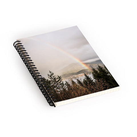 Henrike Schenk - Travel Photography Rainbow In The Mountains Lake In Norway Photo Spiral Notebook